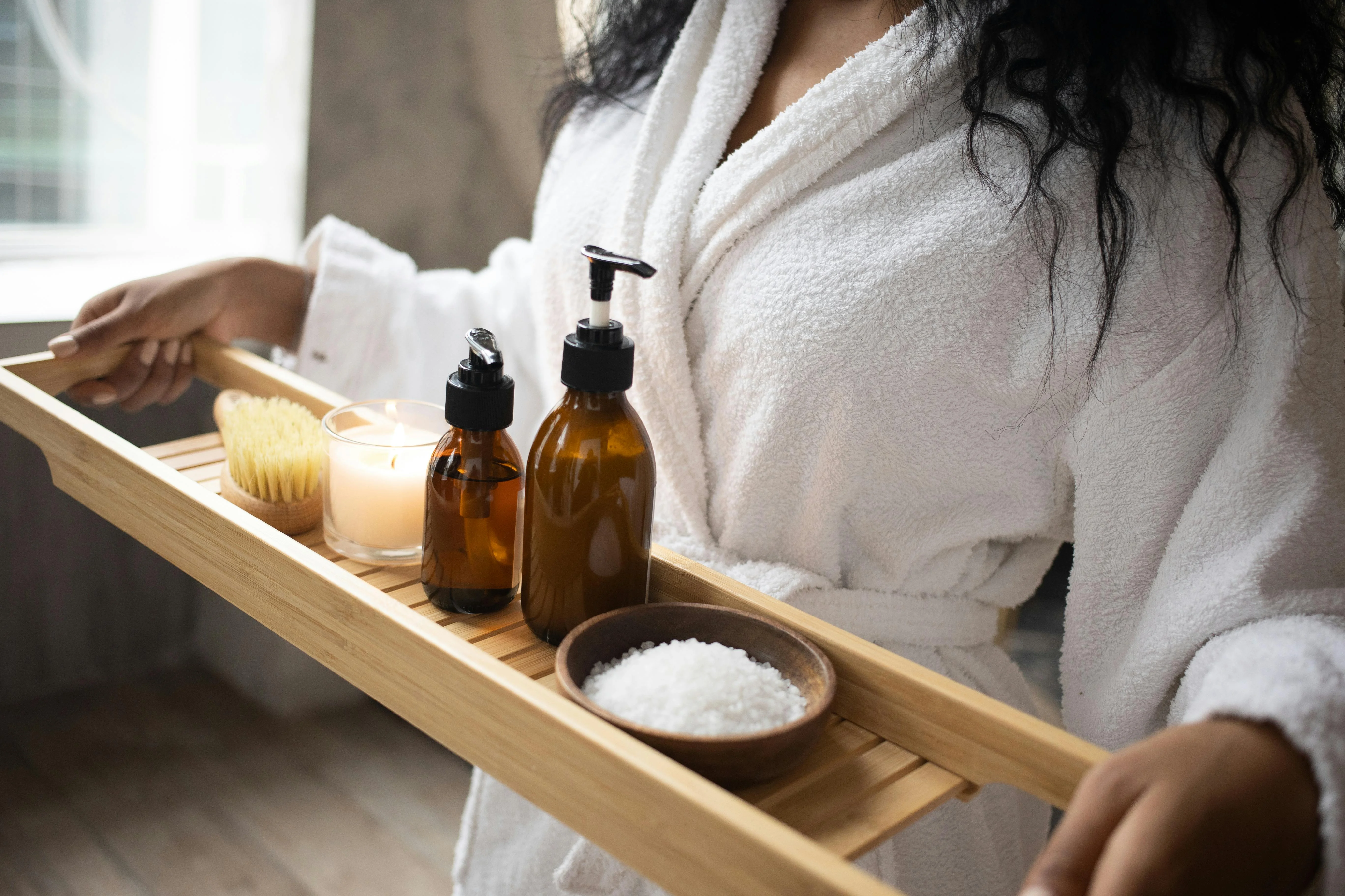 Natural spa ingredients and scrub products